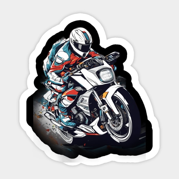 Motorbike Art Sticker by animegirlnft